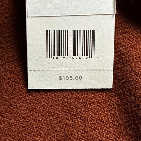 $195 Vince Women's Brown Crewneck Pullover Sweater Size M drawcord hem - Picture 10 of 12